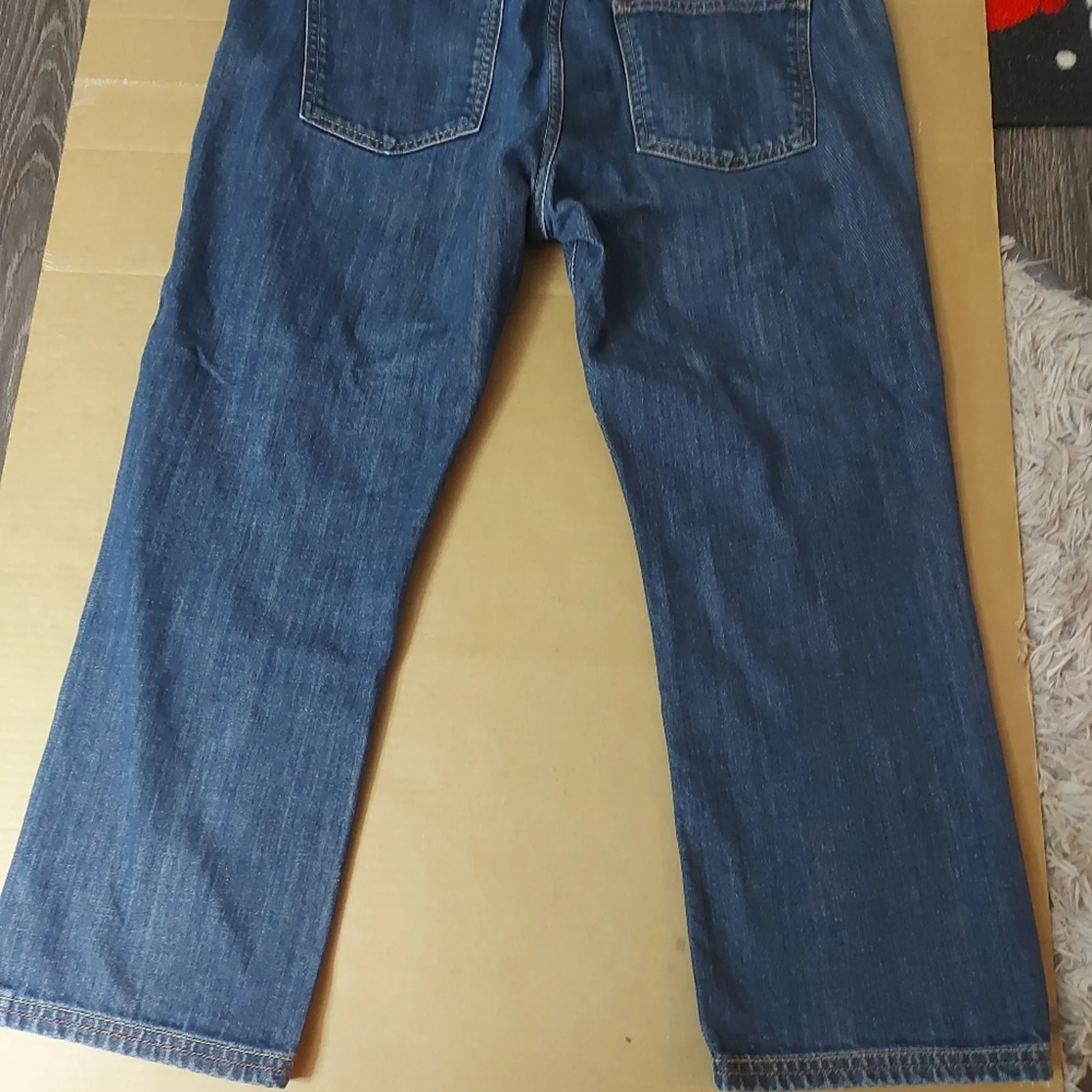 Boden Boyfriend Capri Crop Side Slit Jeans 10R Casual Preppy Classic Bohemian Blue Size 10 - Image 3