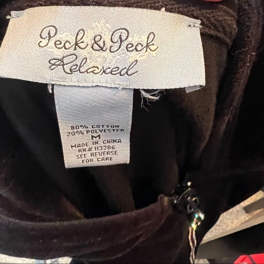 Peck & Peck‎ Relaxed Velour Jacket - Image 7