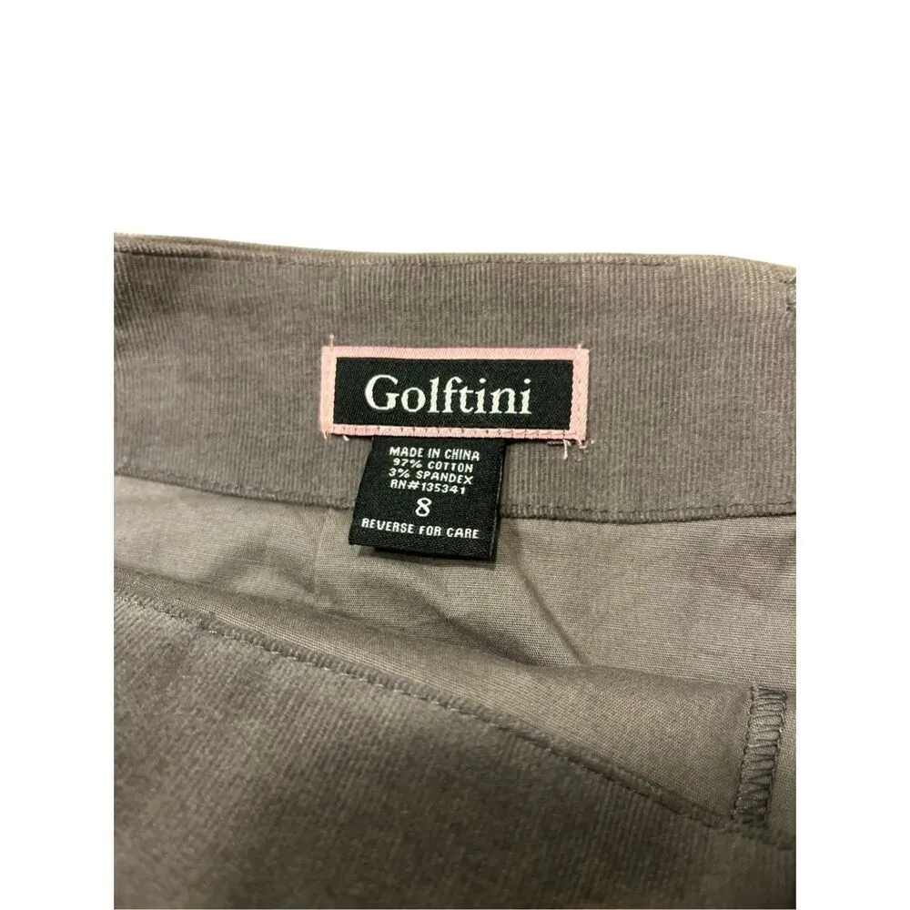 Golftini Vegas skirt with martini print gray corduroy Size 8 - Image 3