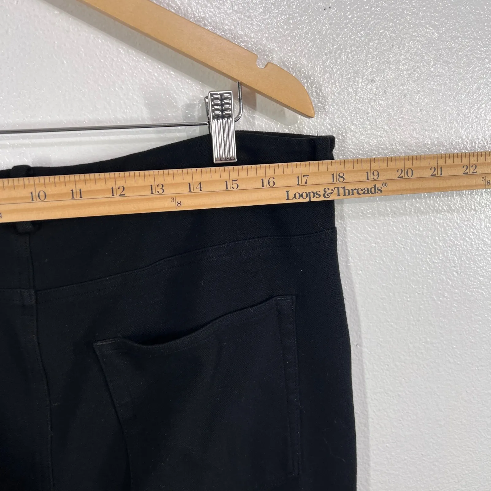 LAUREN Ralph Lauren Women's Black Straight Leg‎ Dress Pants Size 16 Rayon Blend - Image 5