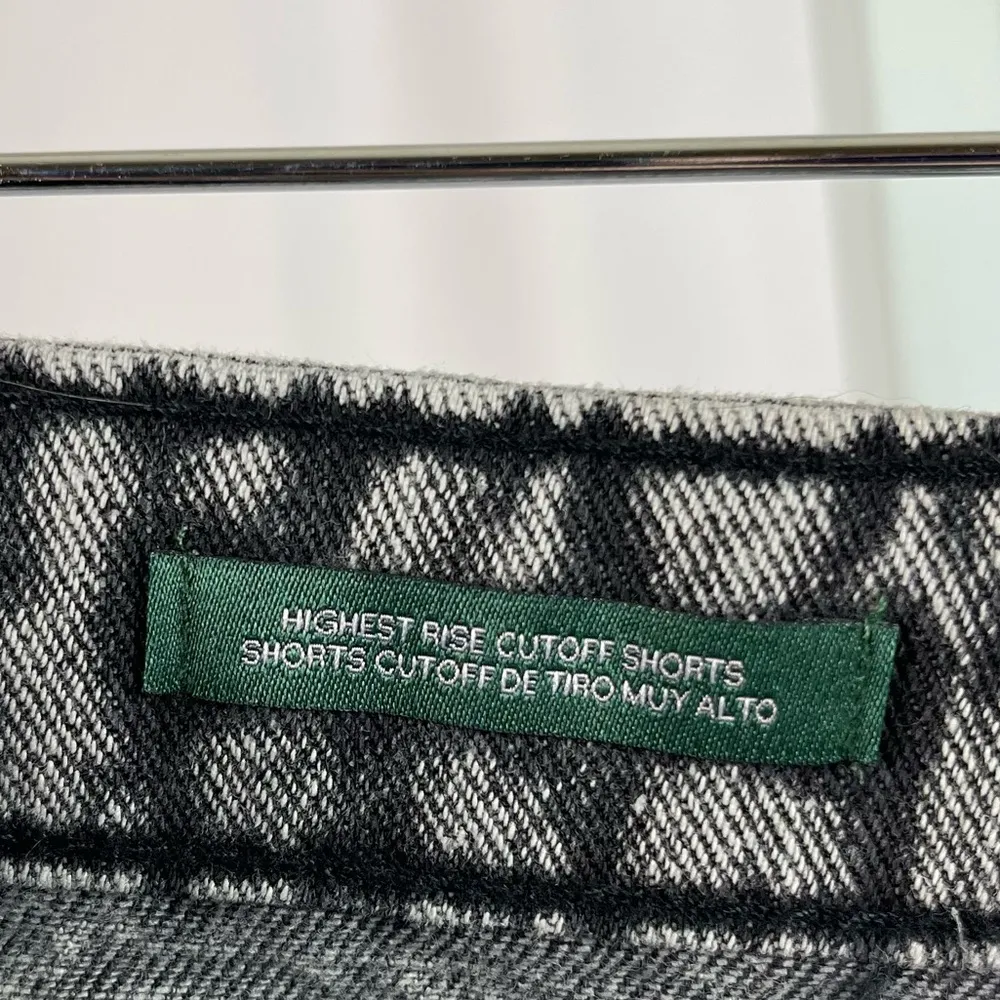 Wild Fable 18 Highest Rise Cutoff Shorts Distressed Acid Wash 80's Button Fly - Image 5