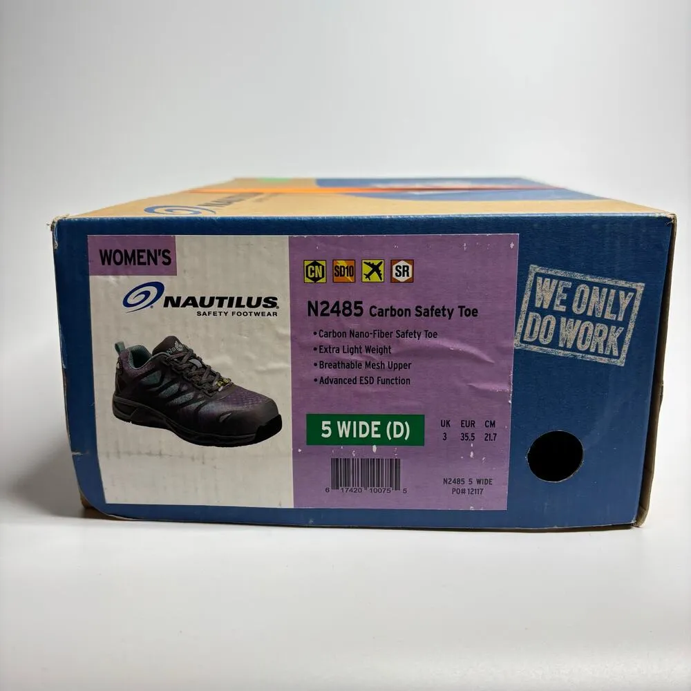 Nautilus Safety Footwear Specialty ESD Grey Carbon Toe Work Sneakers (Wide) Gray Size 5 - Image 9