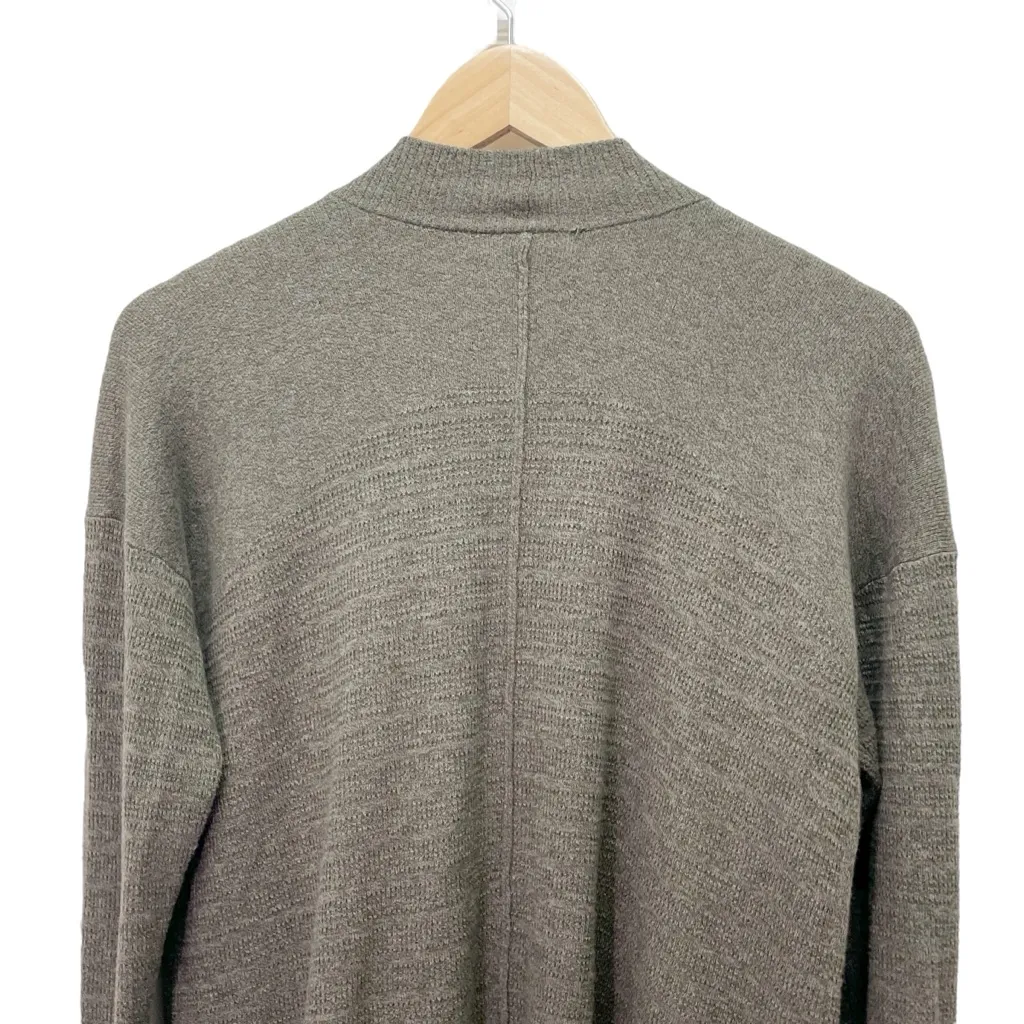 Lululemon Find Your Calm Wrap Cardigan Dark Olive Waterfall Open Front Size 6 - Image 6