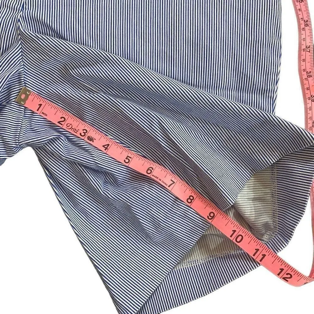 Talbots size 14p perfect short striped blue - Image 5