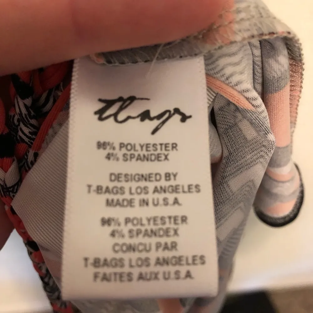 T-Bags Los Angeles Tiered Patterned Tank Top XS - Image 6