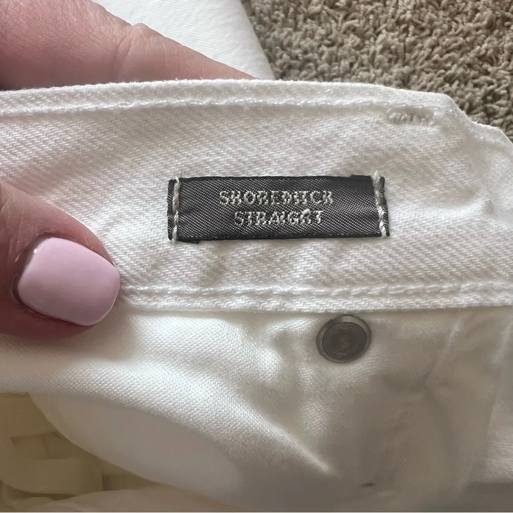 NWT J. Crew Point Sur White Denim Jeans Women’s Size 32 Shoreditch Strai… - Image 6