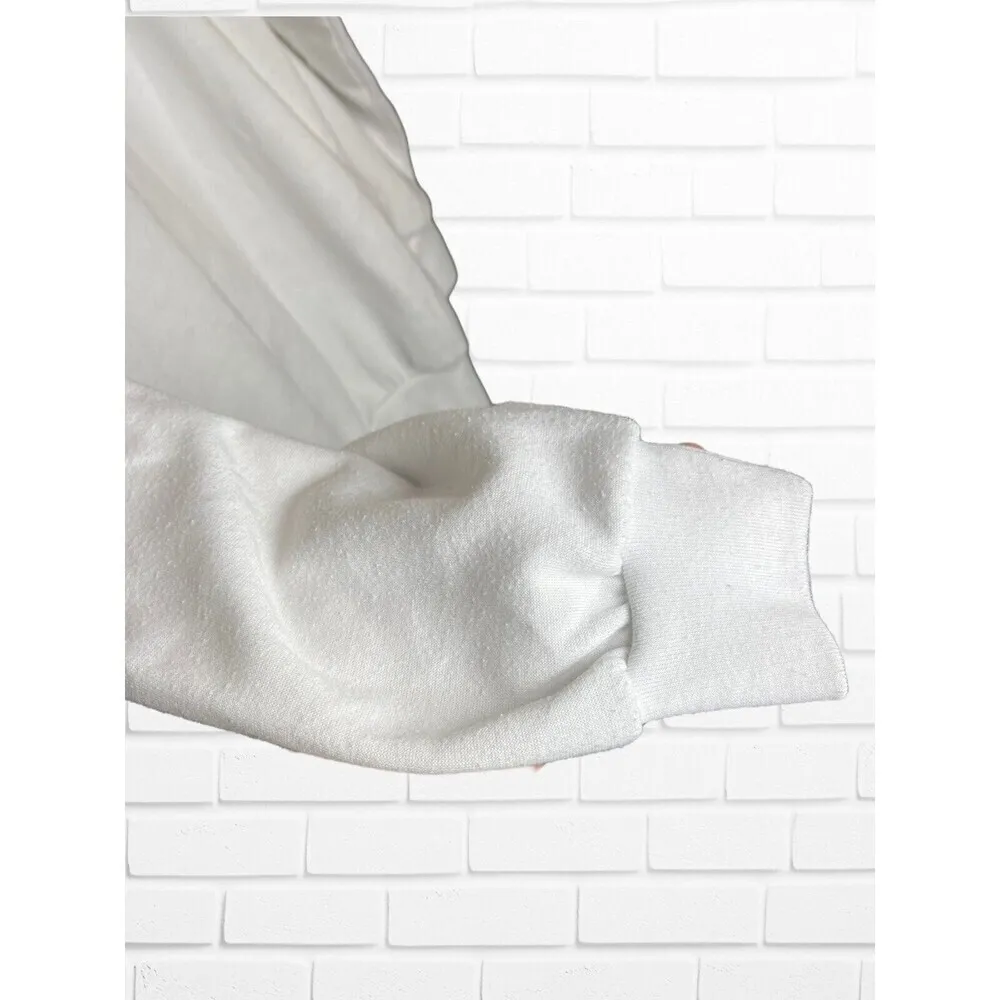 Vintage Nutcracker Women's Medium Crewneck Christmas Bird Xmas Sweatshirt Winter White - Image 6