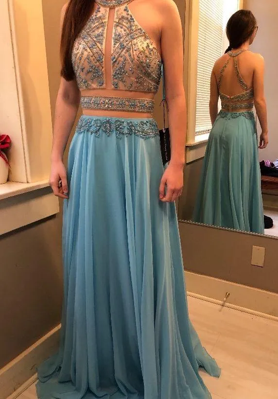 Tiffany Blue Prom Dress - Image 2