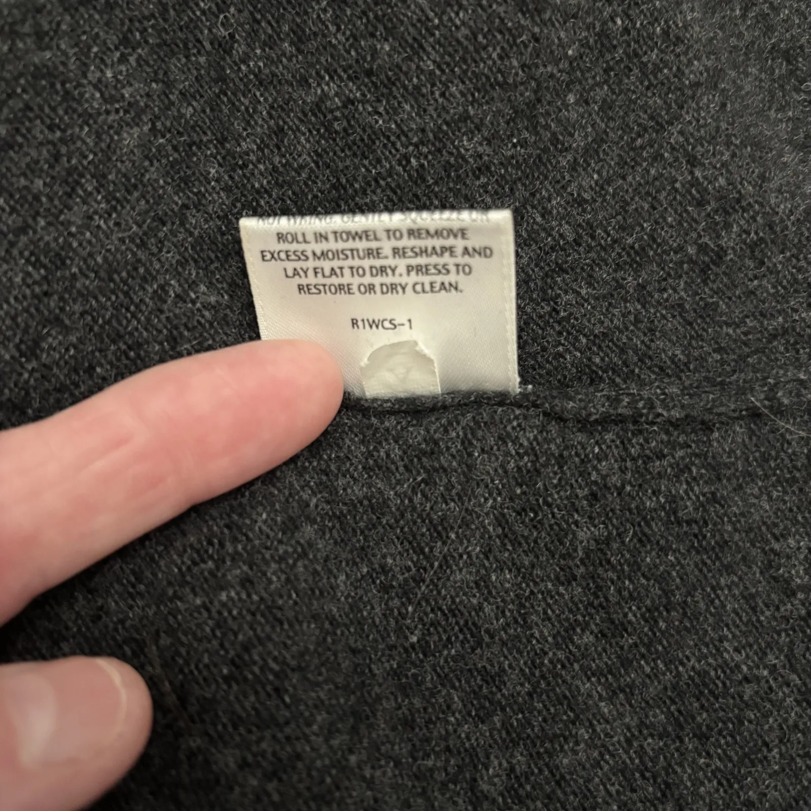 Eileen Fisher Cardigan Sweater Womens XL Grey Merino Wool Cashmere Open Ruffle - Image 11