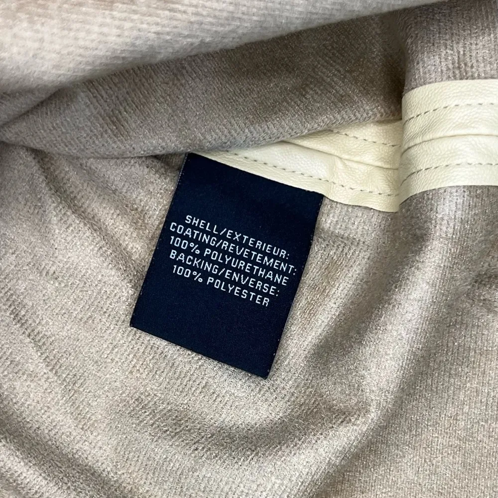 NWT 7 For All Mankind Faux Leather Puff Sleeve
Fit & Flare Dress, Size Medium - Image 5