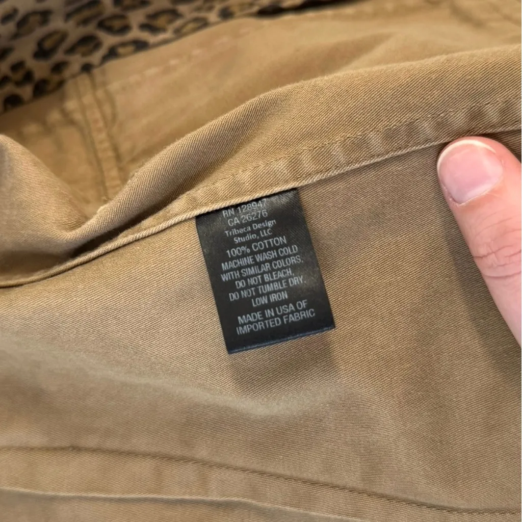 Nili Lotan 2‎ Small Addison Single Breasted Relaxed Blazer Leopard Print Tan - Image 11