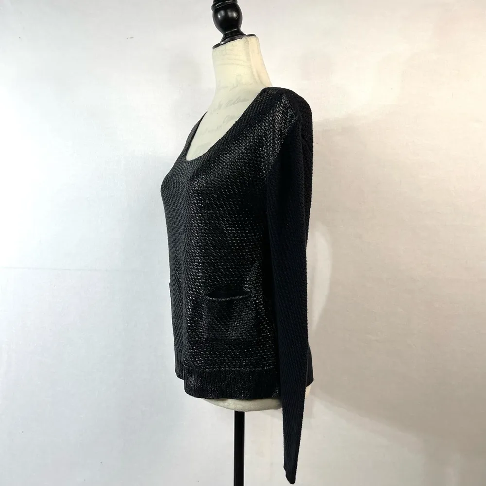 7 For All Mankind Black Knit Crewneck
Long Sleeve Sweater XS - Image 3