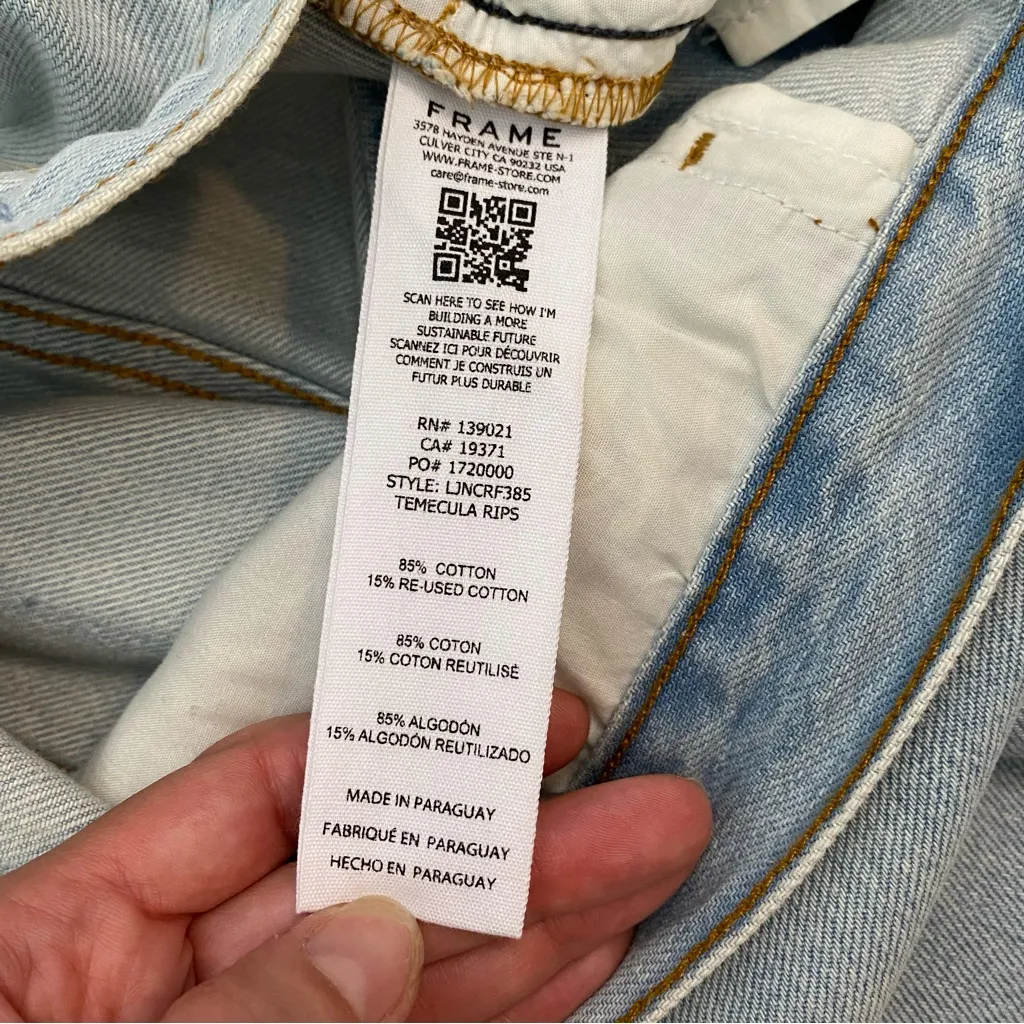 Frame Le Jane Crop Jeans Temecula‎ Rips 30 - Image 8