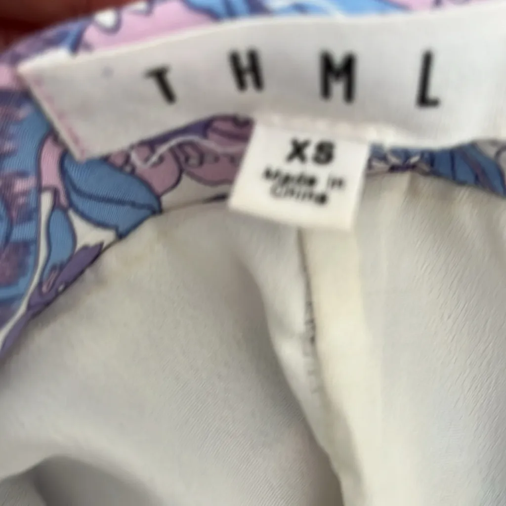 THML Purple and Pink Floral Maxi Dress - Image 4