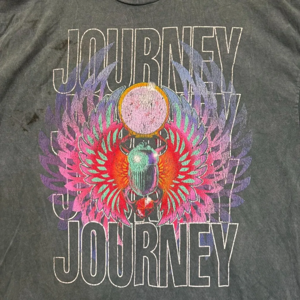 Journey 1983 Frontiers Album Stadium Tour Band T-Shirt 2X - Image 2