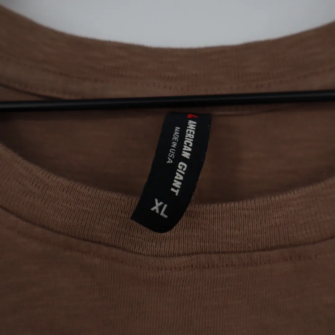 American Giant Women's Premium Slub Tank Dress Size XL Made In USA Brown - Image 3