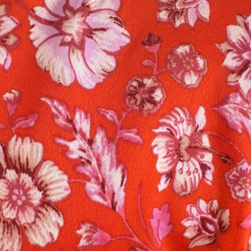 J.Crew Preppy Poppy Fields Garden Bell Sleeve Top Size Small Floral Satin - Image 5