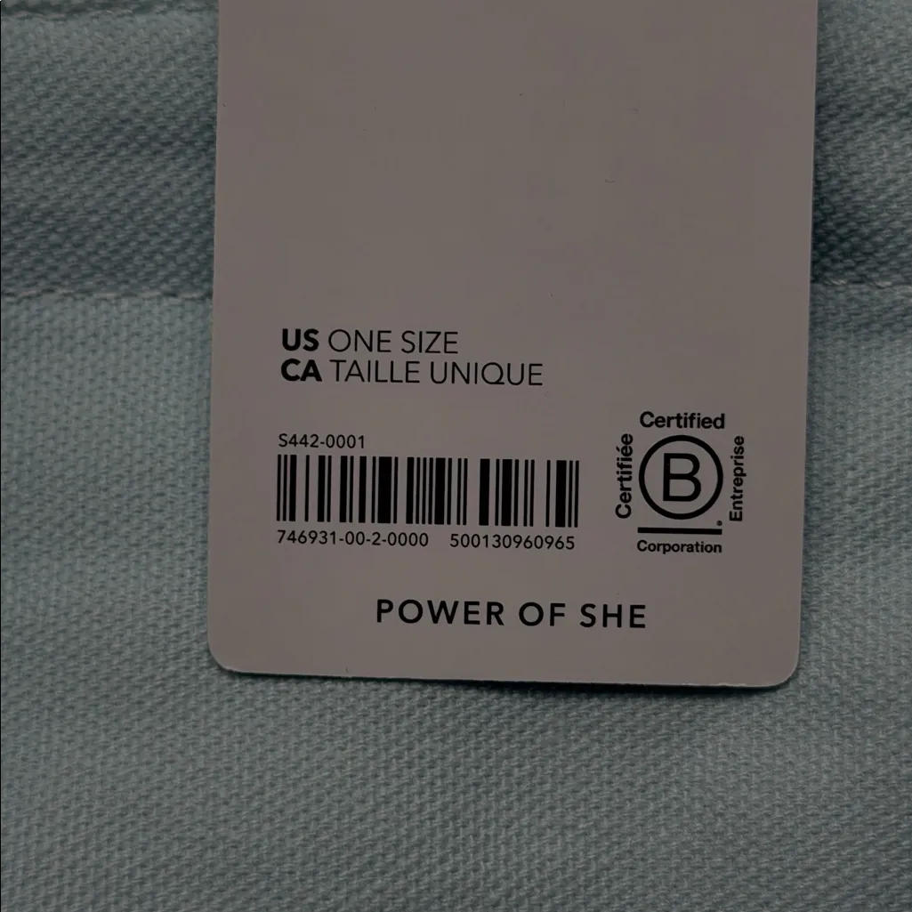 Athleta NWT Ocean Blue Ombre Large Canvas Gym Travel Beach Tote Bag - Image 7