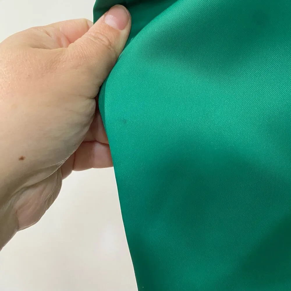 Mango Dark Green One-Shoulder Rose Ruffle Maxi Dress Size 8 - Image 9