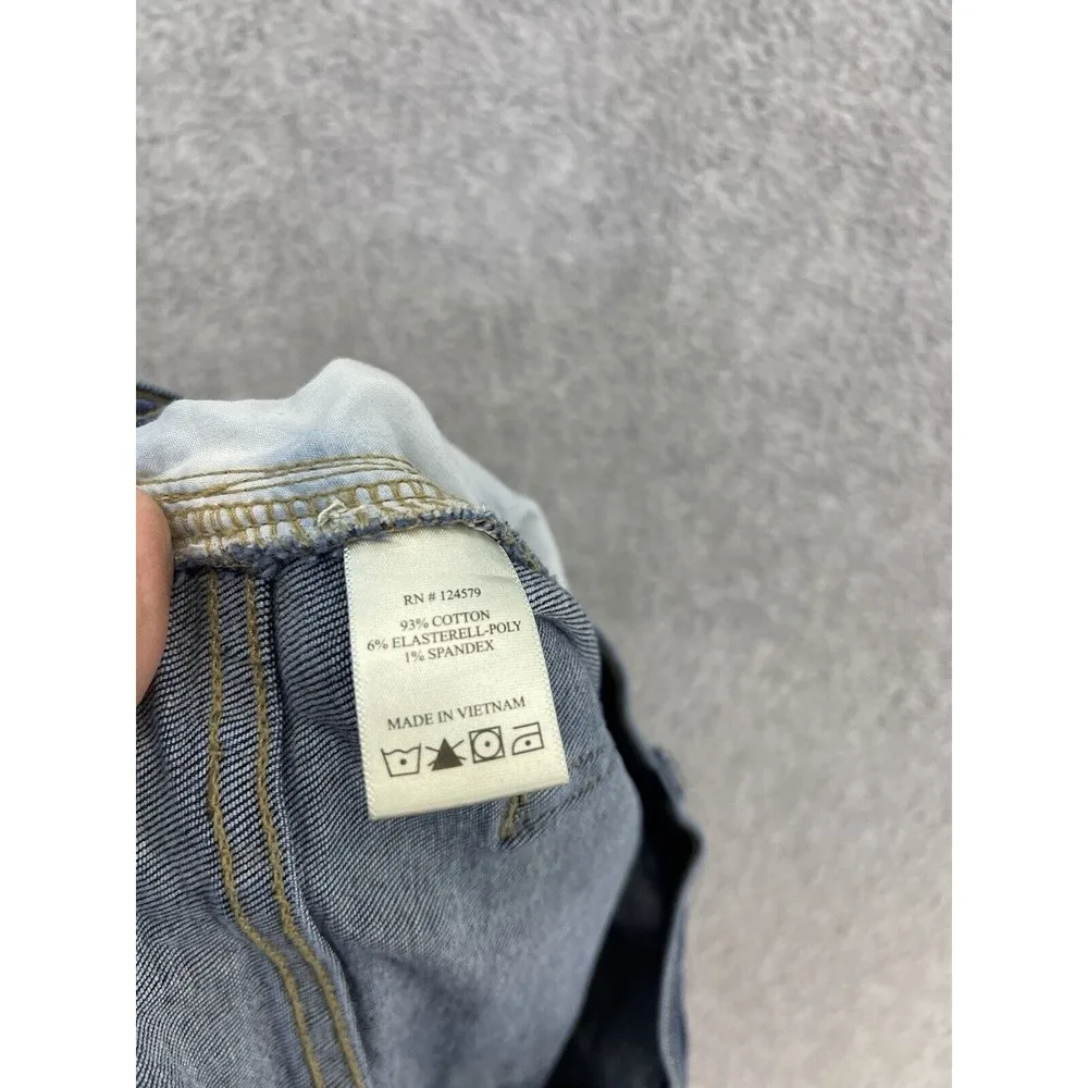 Sneak Peek Women's Blue Denim Jean Shorts Cut Off Size 9 Waist 29 Distressed - Image 4