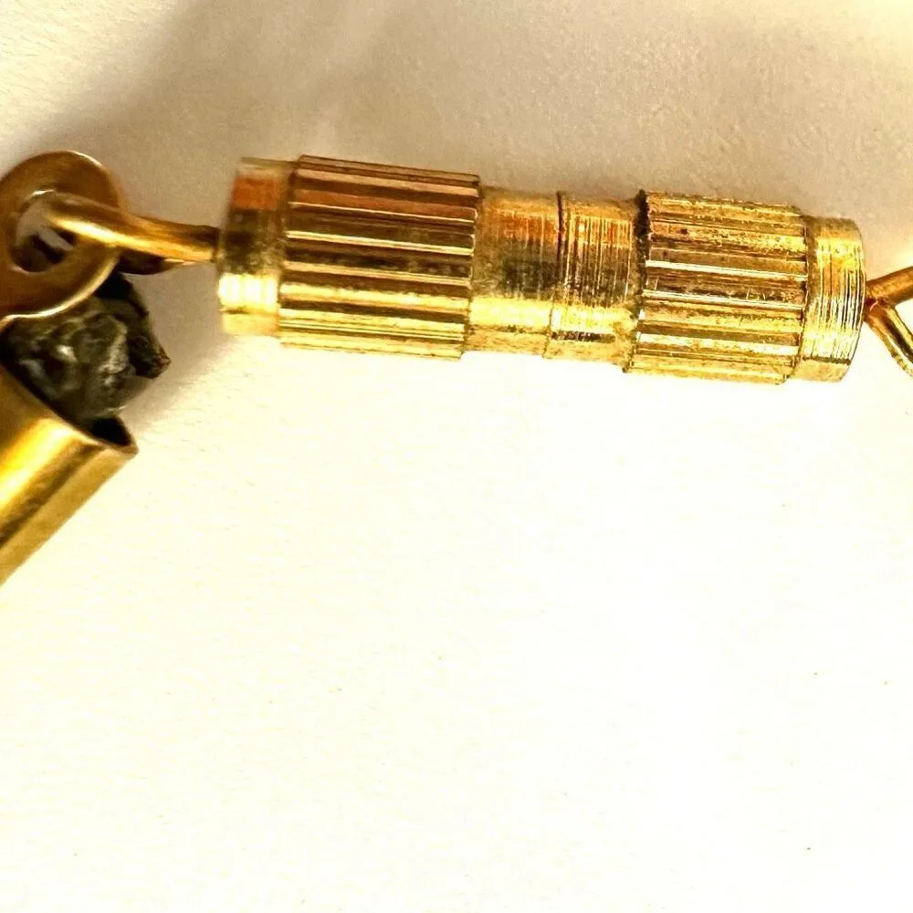 Black floral and white beaded necklace on black cord - Image 7