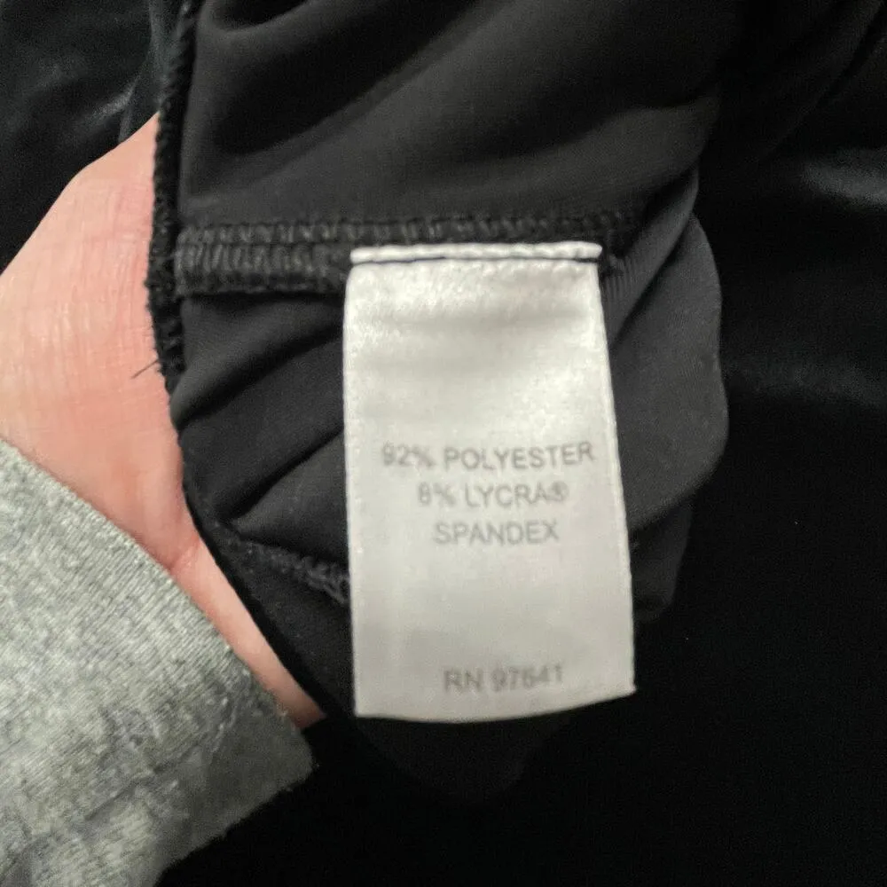 J. Jill Wearever Smooth Fit Full Leg Women's Black Velour Trouser Pants Size L - Image 6