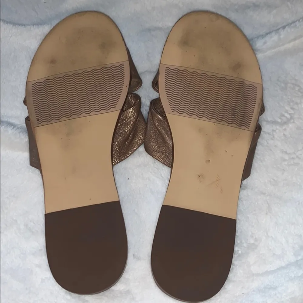 Nicole Effie slide in copper leather Brown Size 8 - Image 4