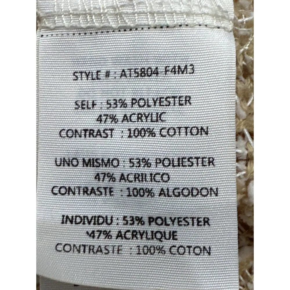 Altar'd State Open Back Lace Pullover Polyester Acrylic Knit Sheer Sweater Sz Sm - Image 11