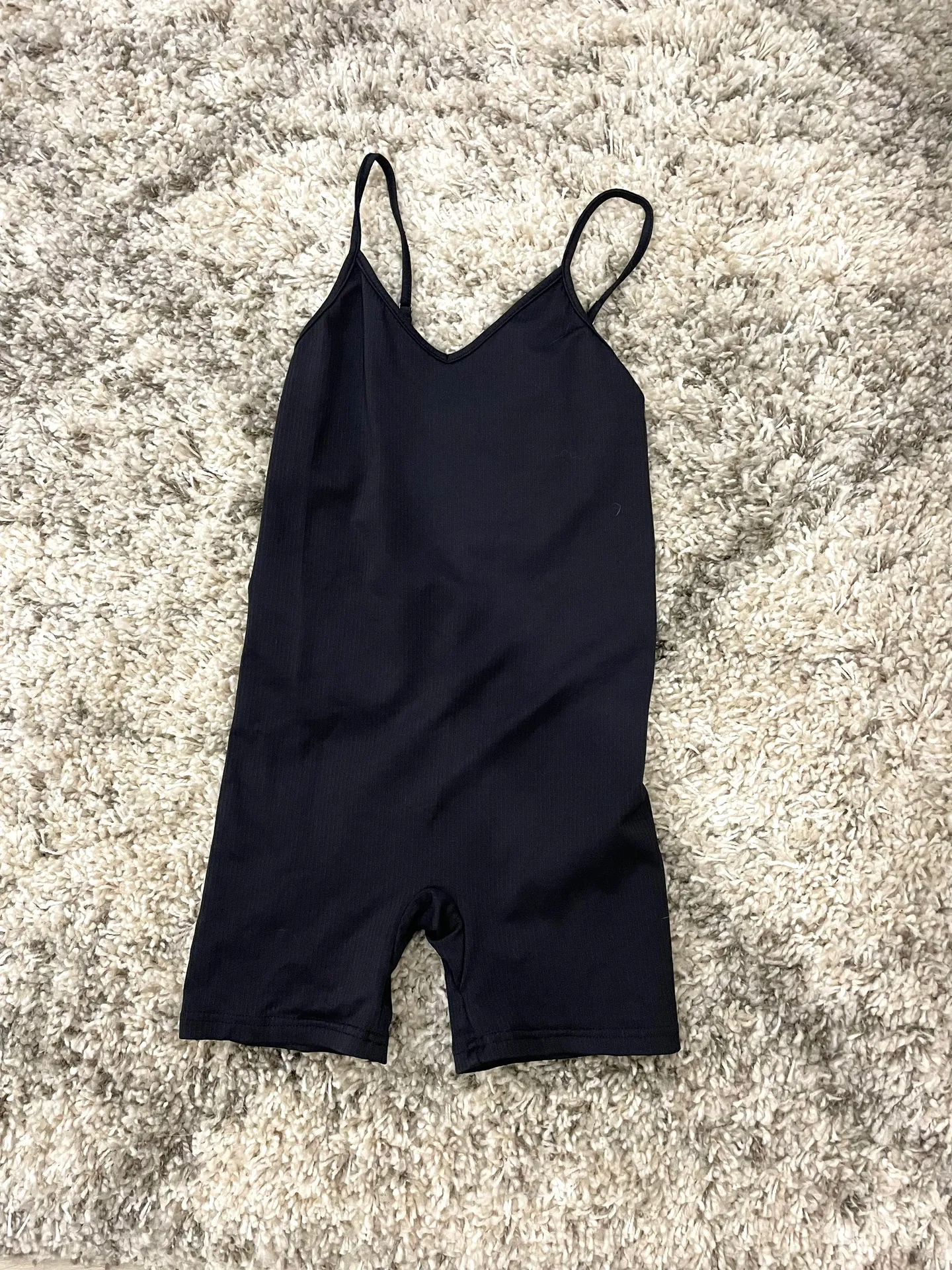 Ribbed Black Romper - Image 3