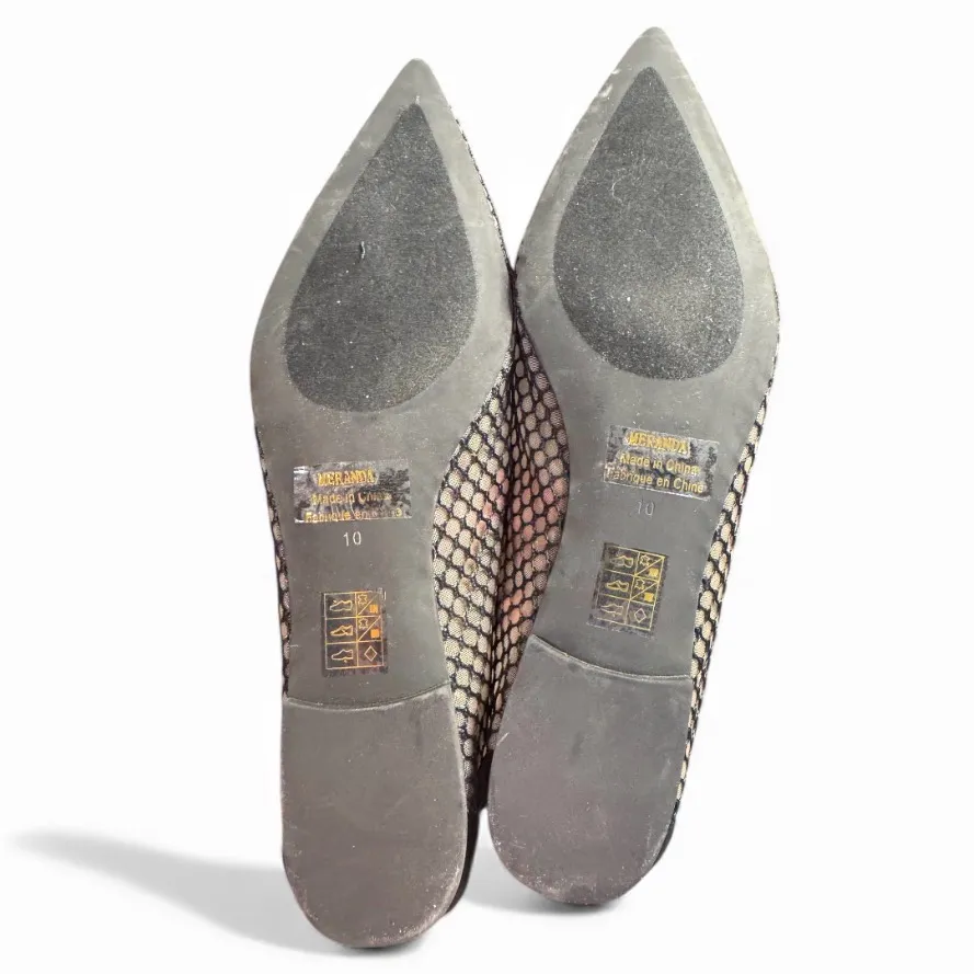 jeffrey campbell mesh ballet pointed toe flats balletcore - Image 5