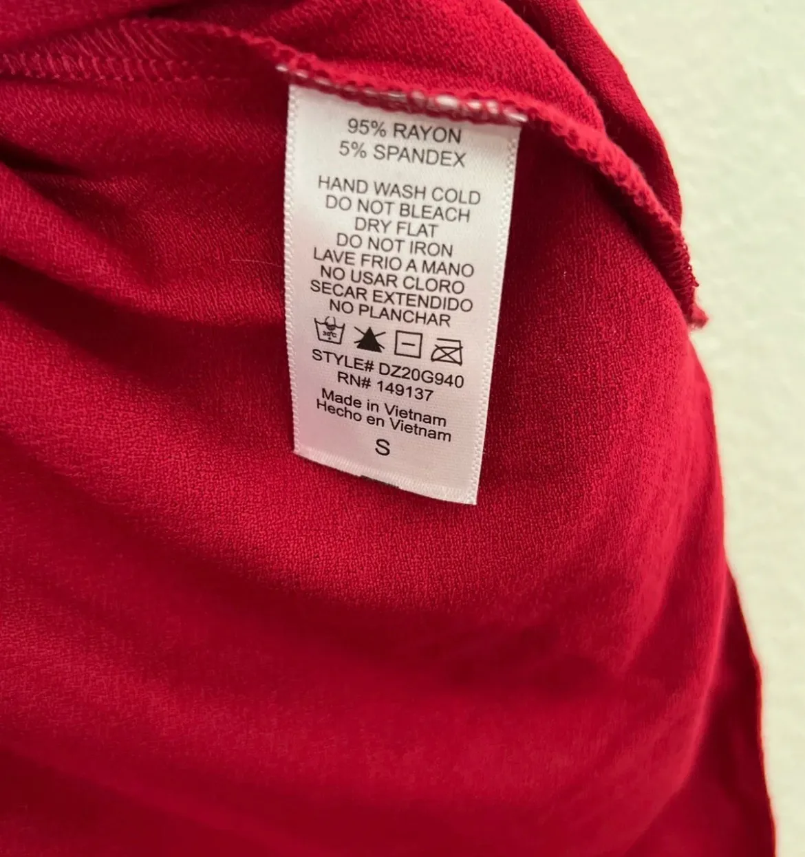 Double Zero Red Flowy Surplice Blouse - Image 10