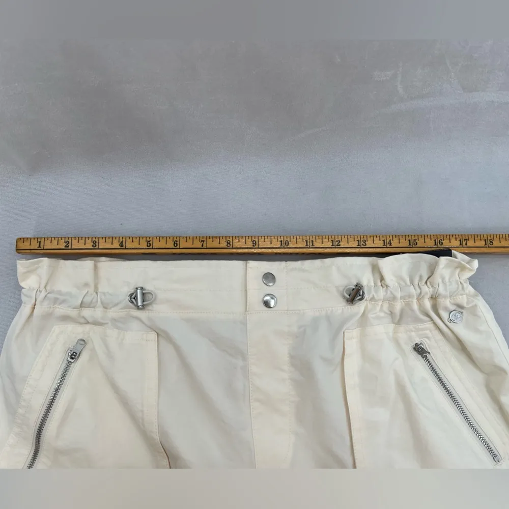 Calia Woven Paper Bag Shorts L Silver Size L - Image 10