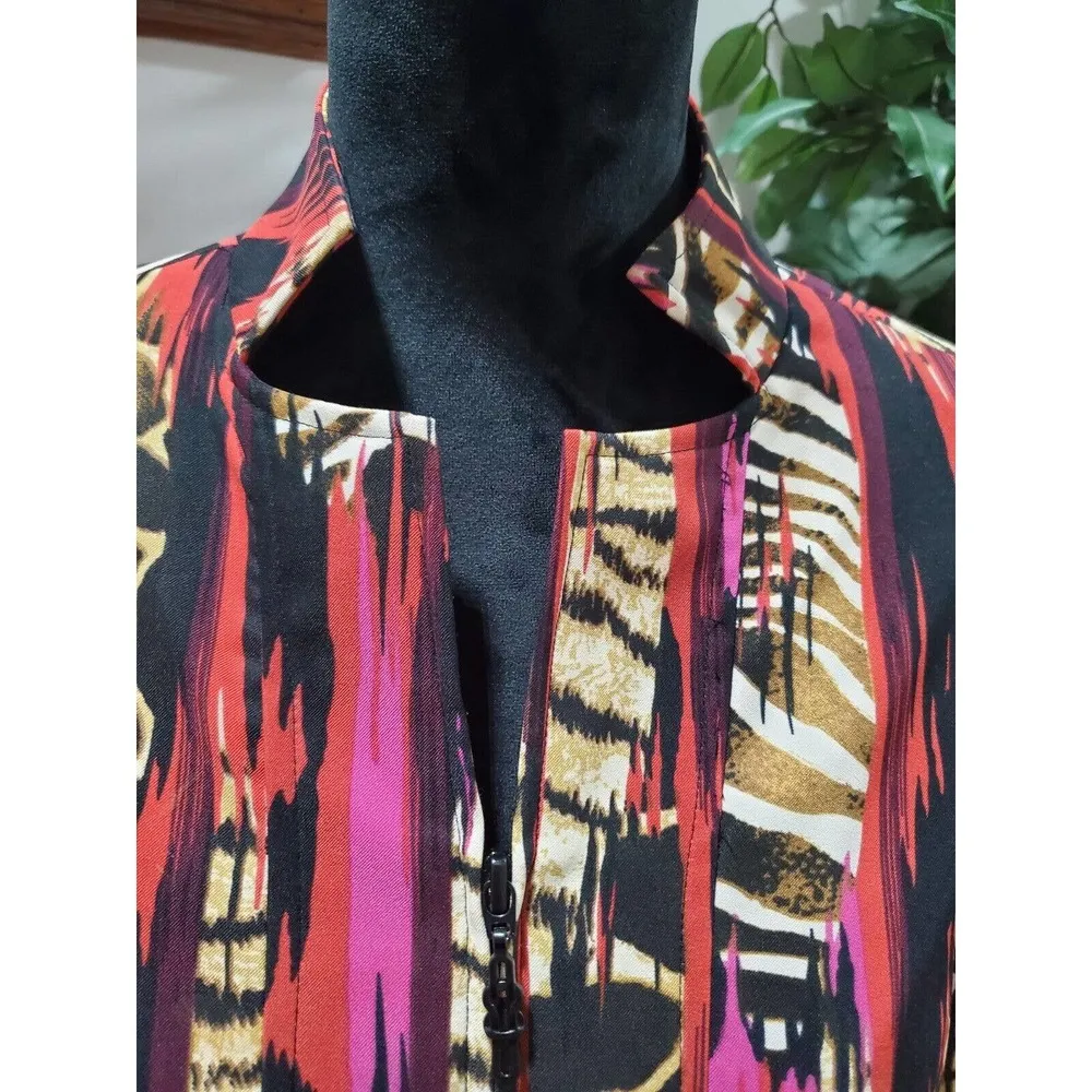 Molly+Max Women Multicolor Polyester Long Sleeve Full Zip Front Casual jacket PS Size undefined - Image 4