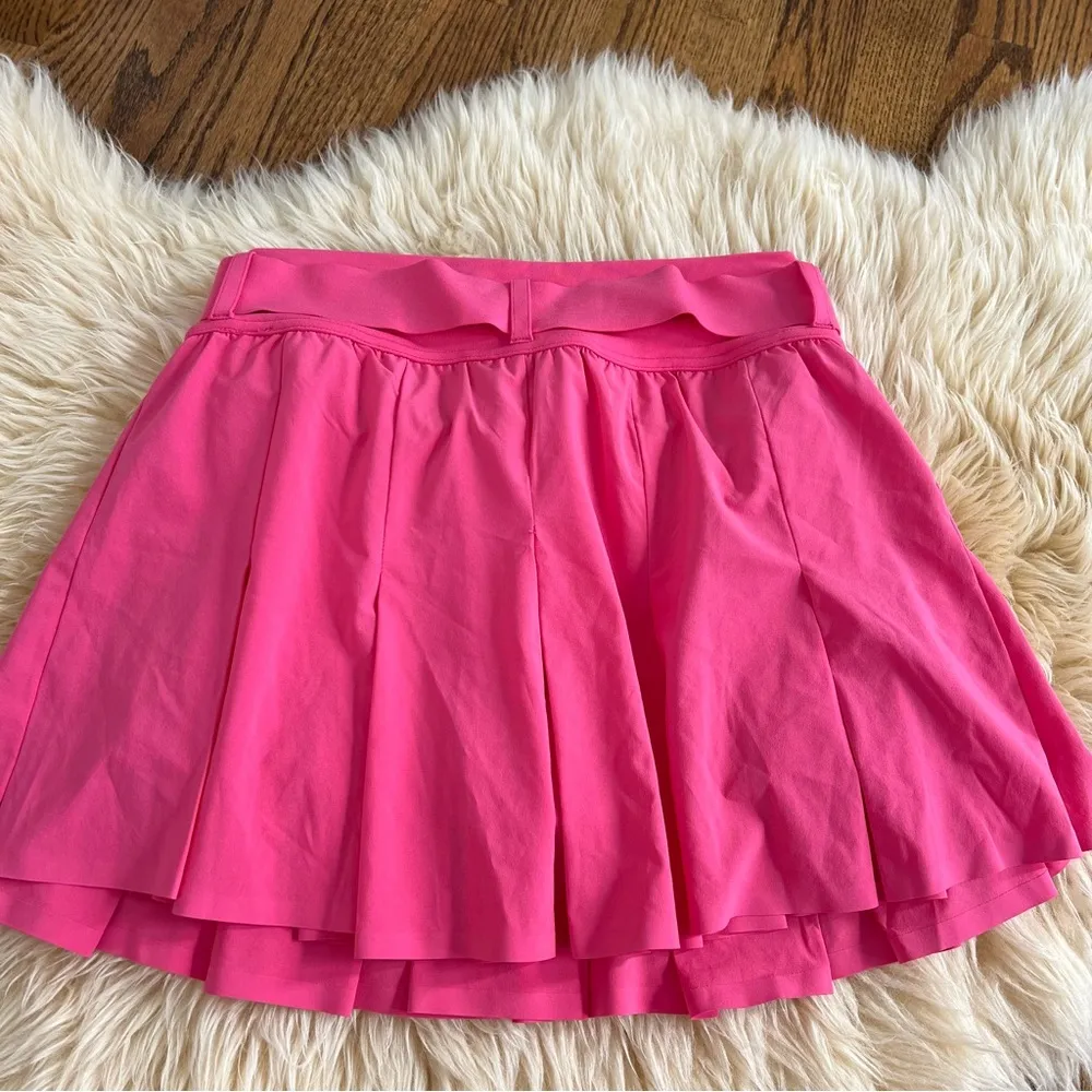 NWOT pink tennis athletic skirt with belt - Image 5