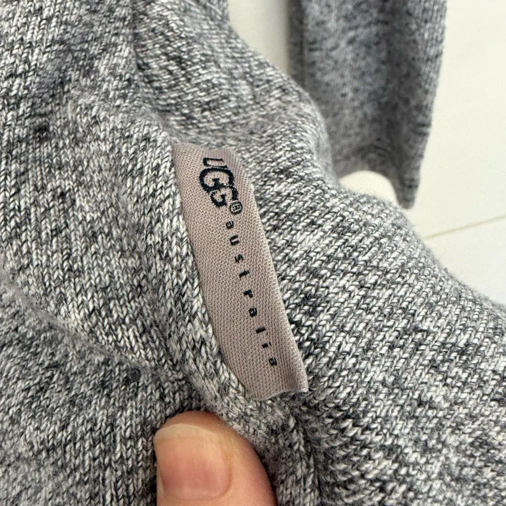 Ugg Women’s Small Grey Cotton Blend Cardigan Sweater - Image 5