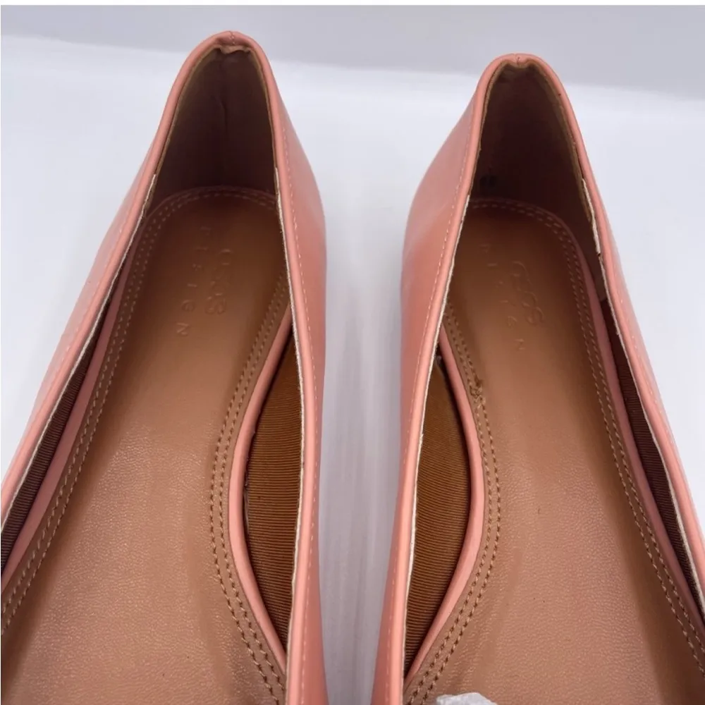 Asos Design slim square toe pink ballet flat shoes women’s Size 8 - Image 7