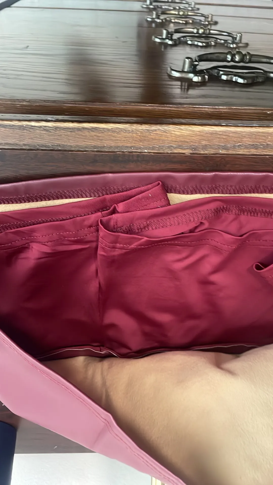 Maroon Skirt never worn But Really cute! - Image 4