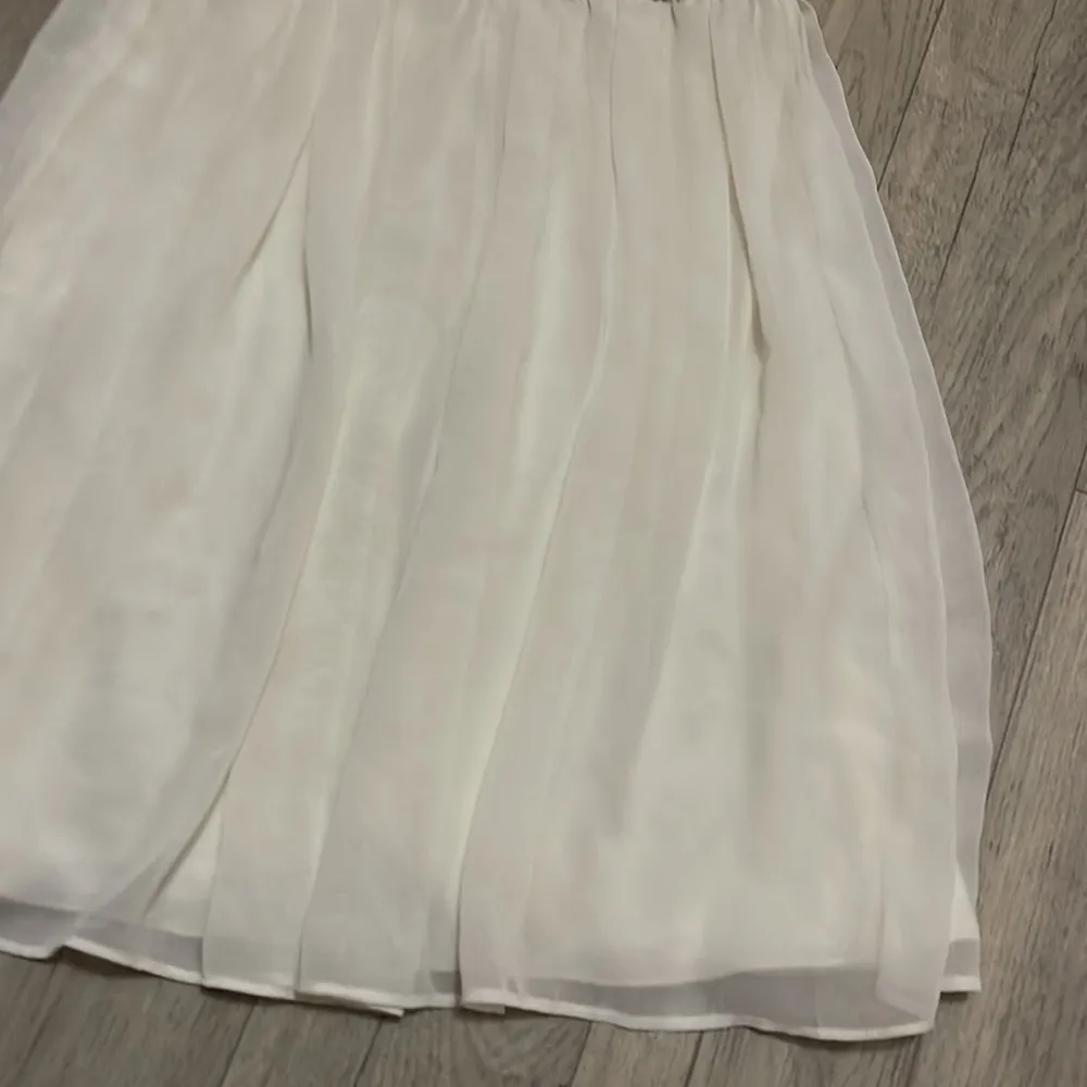 B darlin white gold sparkle dress 3/4 small party new years holiday sequins - Image 3