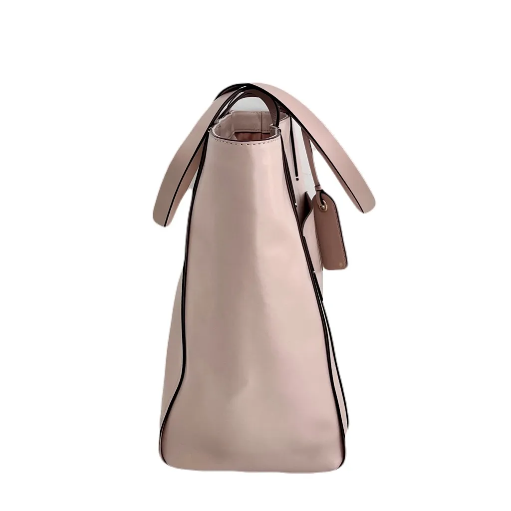 NWOT Kate Spade Greyish Pink Blush Nude ‘Lalena’ Large Pocket Leather Tote Bag - Image 4