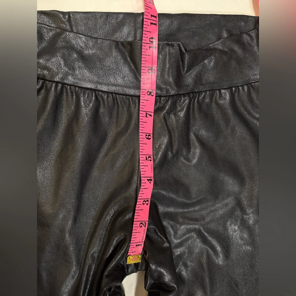 Commando Black Faux Leather Joggers Size XS - Image 10