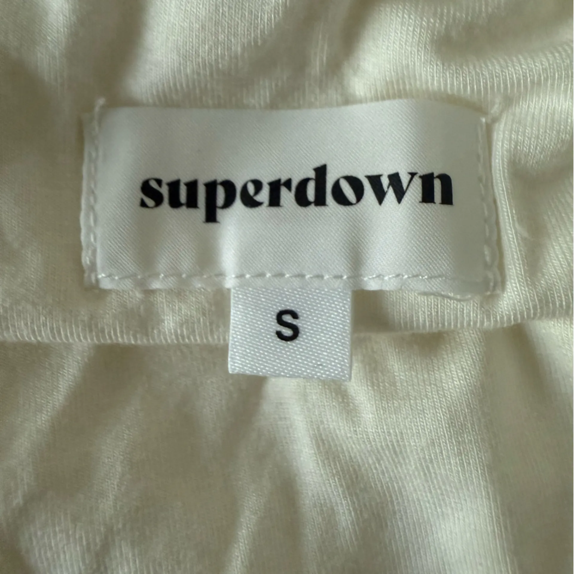 SUPERDOWN Gene Cross Front Criss Cross White Bodysuit size SMALL New - Image 8