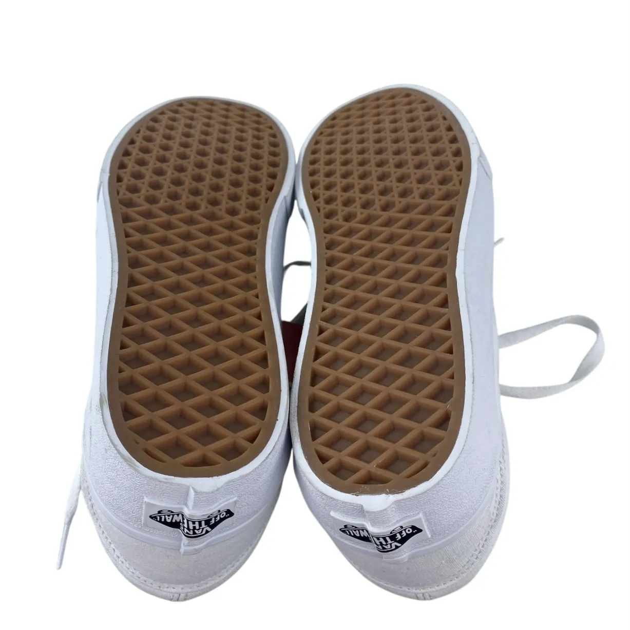 NEW Vans Old Skool Unisex White Low Top Lace Up Platform Sneakers Shoes Size 8.5 - Image 4