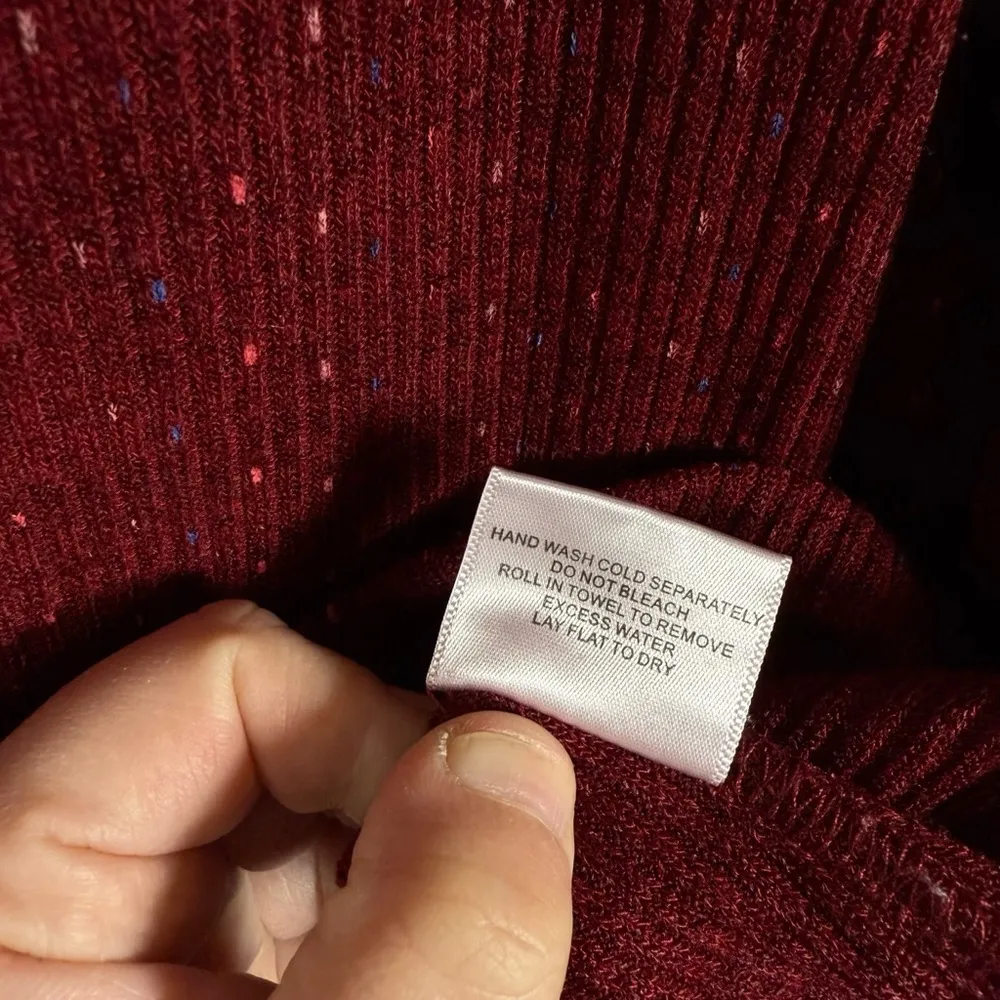 Modcloth Women’s Speckled Ribbed Cardigan ASO Legacies Red Size L - Image 10