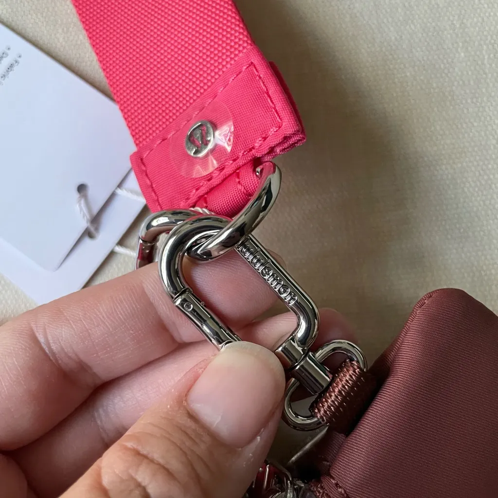 Lululemon Dual Pouch Wristlet -  Ancient Copper/Glaze Pink - Image 7