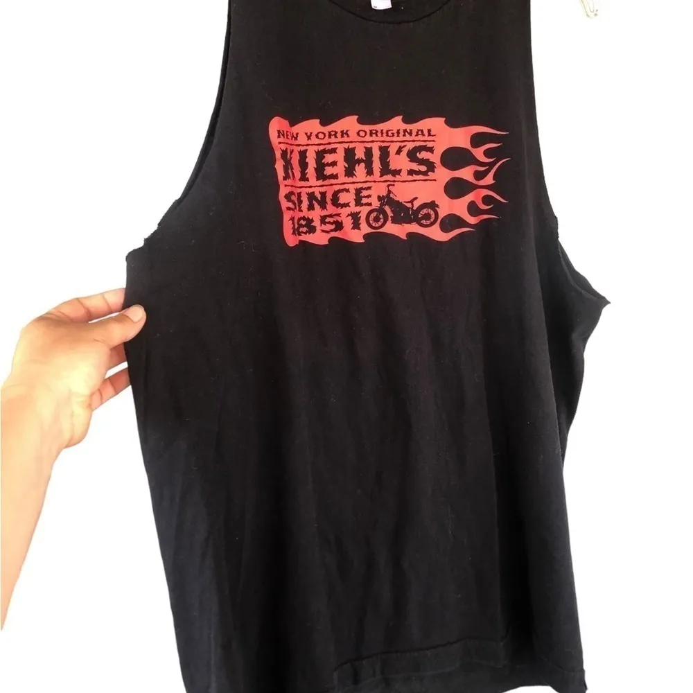 Kiehls Motor cycle Flames Graphic Muscle Tee tank top
Unique Employee T-shirt - Image 6