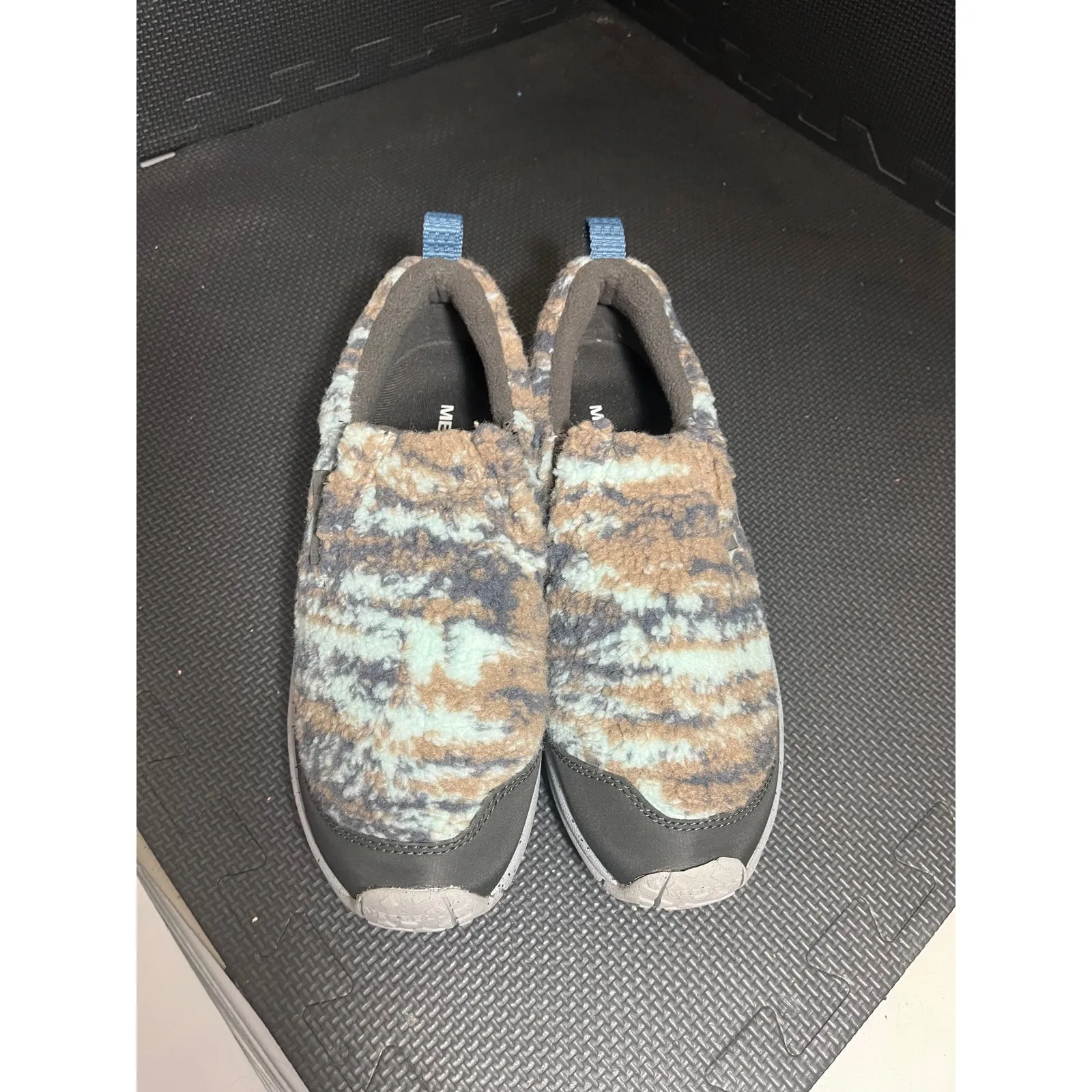 Merrell Womens Jungle Moc‎ Snug Beluga Multicolored Sherpa Slip On Shoes Size 9 - Image 2