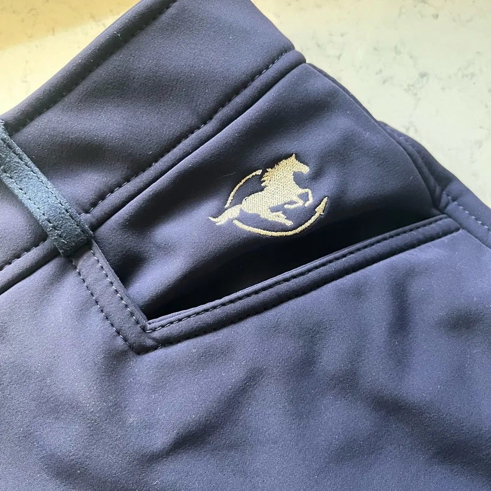 Piper By smartpak knee patch breeches size 24 Blue - Image 6