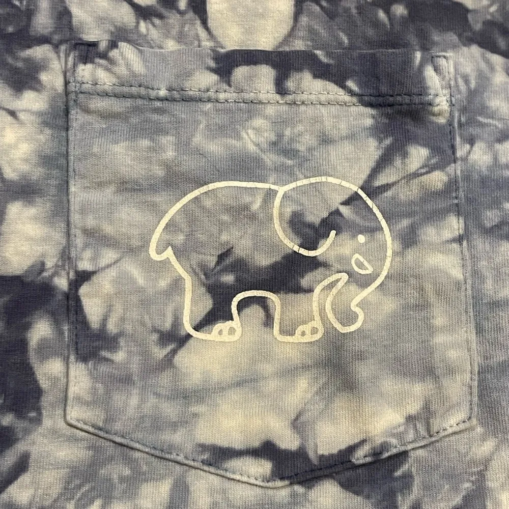 blue crystallized elephant tie dye short sleeve shirt S - Image 5