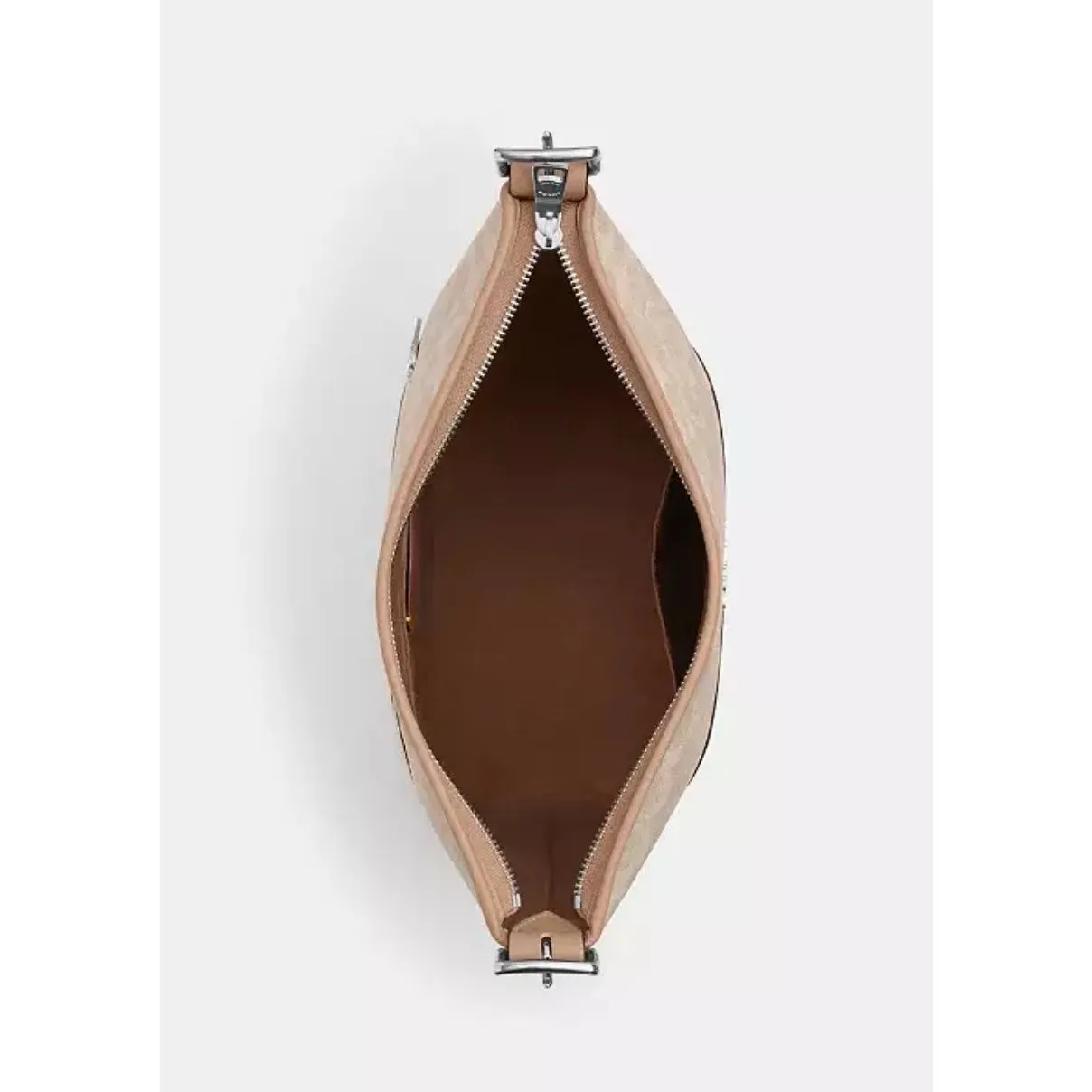 🔥NWT! Coach Jude Duffle Handbag in Signature Canvas Sand/Taupe Msrp:$450.00 - Image 7