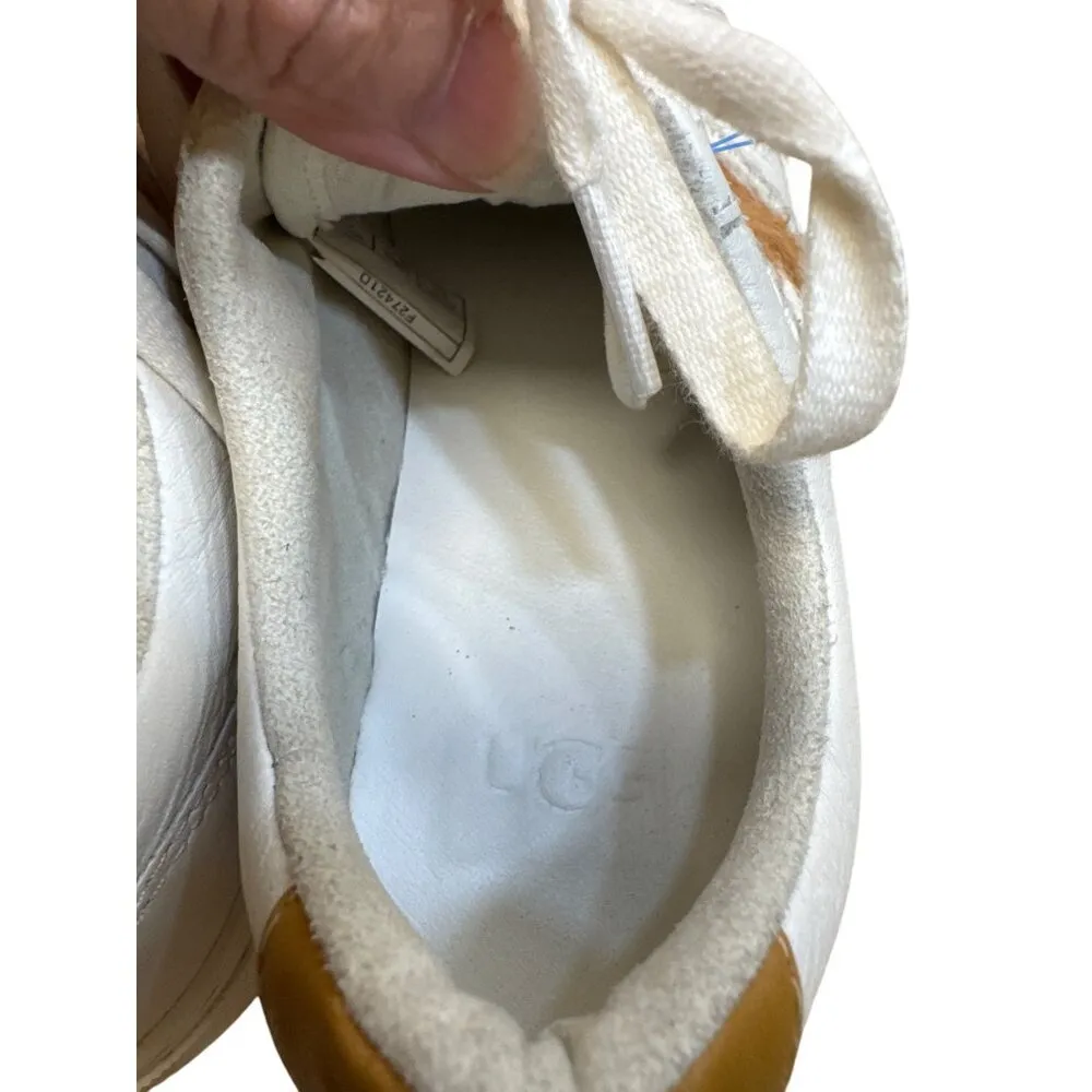 Ugg Womens White Brown Leopard Print Sneakers shoes Size 6 SKU8138 - Image 10